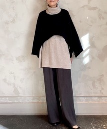 BEARDSLEY | ラクーンポンチョ(ニット/セーター)
