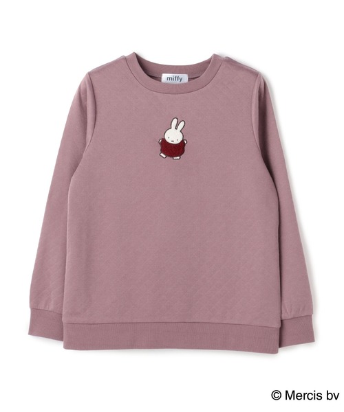 Miffy( ミッフィー)の「【miffiy/ミッフィー】ミッフィー刺繍もこもこキルトスウェットルームウェアトップス▲終了▲(ルームウェア/パジャマ・レディース・グレー/ピンク/グリーン/アイボリー/チャコールグレー/ライトグリーン/ホワイト・LL/3L/M/L)」の7枚目の写真