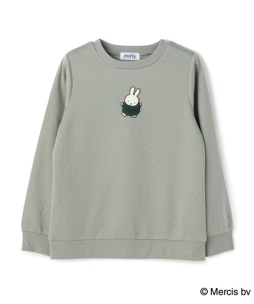 Miffy( ミッフィー)の「【miffiy/ミッフィー】ミッフィー刺繍もこもこキルトスウェットルームウェアトップス▲終了▲(ルームウェア/パジャマ・レディース・グレー/ピンク/グリーン/アイボリー/チャコールグレー/ライトグリーン/ホワイト・LL/3L/M/L)」の13枚目の写真