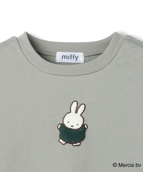 Miffy( ミッフィー)の「【miffiy/ミッフィー】ミッフィー刺繍もこもこキルトスウェットルームウェアトップス▲終了▲(ルームウェア/パジャマ・レディース・グレー/ピンク/グリーン/アイボリー/チャコールグレー/ライトグリーン/ホワイト・LL/3L/M/L)」の9枚目の写真
