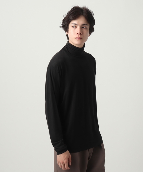 tk.TAKEO KIKUCHI（ティーケータケオキクチ）の「◆インナータートルネック（Tシャツ/カットソー・メンズ・ホワイト/ブラック・02/03）」の5枚目の写真