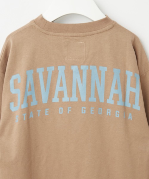 CIAOPANIC TYPY（チャオパニックティピー）の「【KIDS】ヘムラインチュニックTee（Tシャツ/カットソー・キッズ・ベージュ系その他/モカ/ブルー・MEDIUM/X-LARGE/LARGE/SMALL/XX-LARGE）」の7枚目の写真