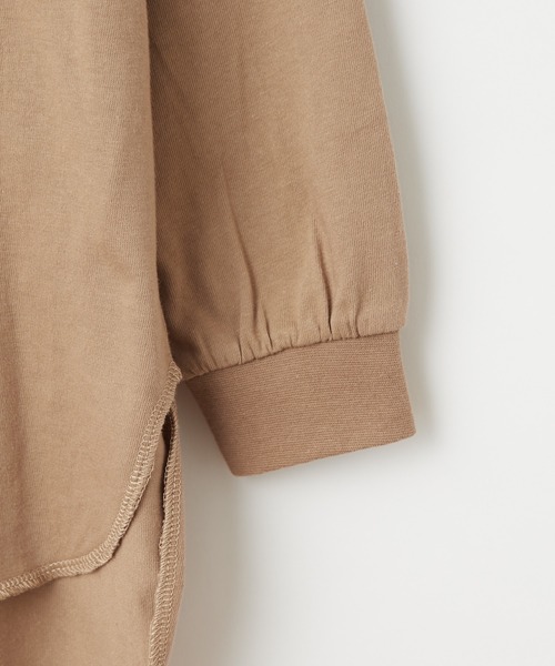 CIAOPANIC TYPY（チャオパニックティピー）の「【KIDS】ヘムラインチュニックTee（Tシャツ/カットソー・キッズ・ベージュ系その他/モカ/ブルー・MEDIUM/X-LARGE/LARGE/SMALL/XX-LARGE）」の9枚目の写真