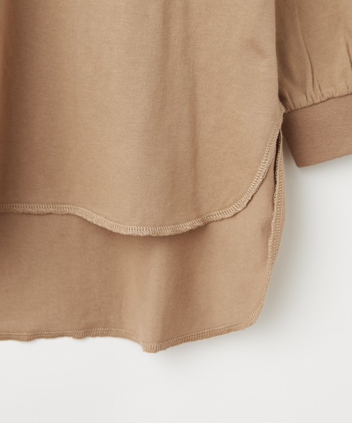 CIAOPANIC TYPY（チャオパニックティピー）の「【KIDS】ヘムラインチュニックTee（Tシャツ/カットソー・キッズ・ベージュ系その他/モカ/ブルー・MEDIUM/X-LARGE/LARGE/SMALL/XX-LARGE）」の10枚目の写真