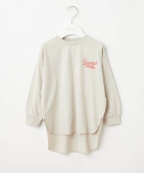 CIAOPANIC TYPY（チャオパニックティピー）の「【KIDS】ヘムラインチュニックTee（Tシャツ/カットソー・キッズ・ベージュ系その他/モカ/ブルー・MEDIUM/X-LARGE/LARGE/SMALL/XX-LARGE）」の11枚目の写真
