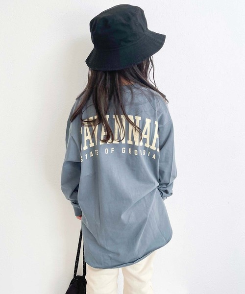 CIAOPANIC TYPY（チャオパニックティピー）の「【KIDS】ヘムラインチュニックTee（Tシャツ/カットソー・キッズ・ベージュ系その他/モカ/ブルー・MEDIUM/X-LARGE/LARGE/SMALL/XX-LARGE）」の21枚目の写真