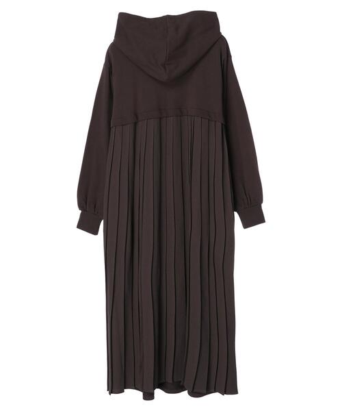 AMERICAN HOLIC（アメリカンホリック）の「プリーツドッキングミニ裏毛ワンピース（ワンピース・レディース・ネイビー/チャコールグレー・M/L）」の12枚目の写真