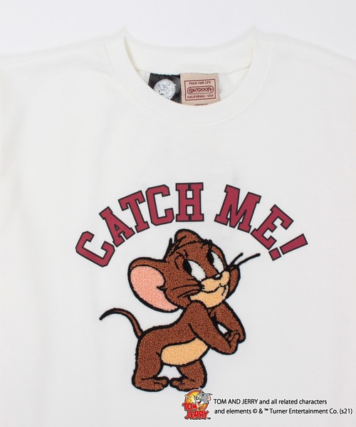 Tom&Jerry(トムアンドジェリー)の「【TOM AND JERRY/トムとジェリー】 裏毛スウェット トレーナー(スウェット・メンズ・ホワイト系その他/ピンク/オリーブ/ベージュ/グリーン系その他/ブラック/オフホワイト/スミクロ/ブルー・LARGE/MEDIUM/X-LARGE)」の10枚目の写真