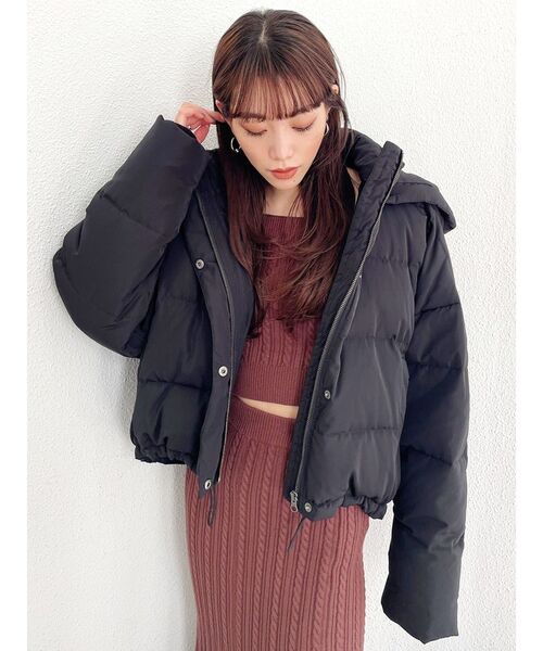 GYDA(ジェイダ)の「2WAYケーブルニットトップス(ニット/セーター・レディース・ブラック/ブラウン/ピンク/アイボリー・FREE)」の18枚目の写真