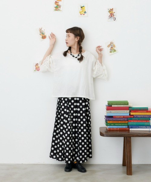 MERLOT(メルロー)の「フレアスカート(スカート・レディース・ホワイト・FREE)」の6枚目の写真