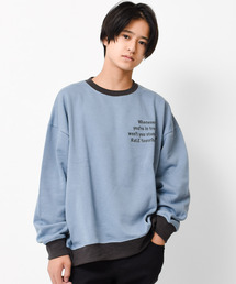 KENES GRAFFITI（ケネスグラフィティ）の「裏起毛リブ配色刺繍トレーナー（スウェット）」