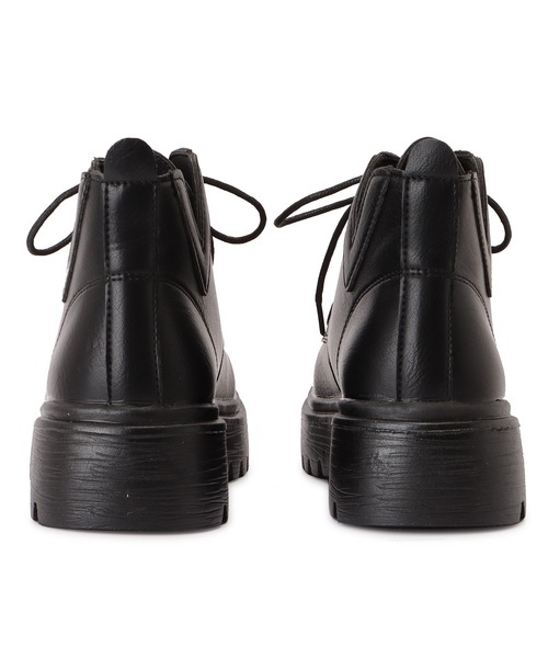 Lace Ladies（レースレディース）の「厚底レースアップショートブーツ（ブーツ・レディース・ブラック/ベージュ・23/24/22.5/24.5/23.5）」の17枚目の写真