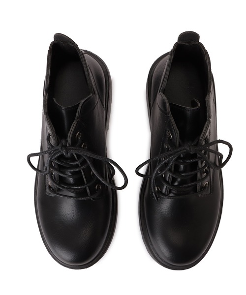 Lace Ladies（レースレディース）の「厚底レースアップショートブーツ（ブーツ・レディース・ブラック/ベージュ・23/24/22.5/24.5/23.5）」の18枚目の写真