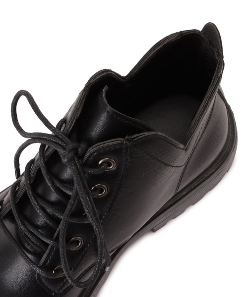 Lace Ladies（レースレディース）の「厚底レースアップショートブーツ（ブーツ・レディース・ブラック/ベージュ・23/24/22.5/24.5/23.5）」の19枚目の写真