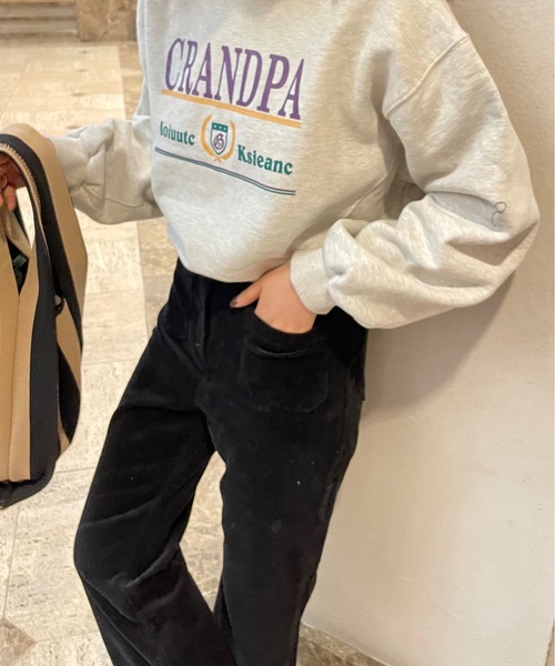 Didot.showroom（ディドット ショールーム）の「ハイウエストリブコーデュロイフレアカラーパンツ（その他パンツ・レディース・ブラック/ピンク/グリーン・S/M）」の19枚目の写真