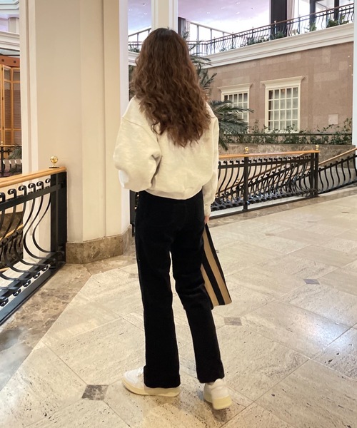 Didot.showroom（ディドット ショールーム）の「ハイウエストリブコーデュロイフレアカラーパンツ（その他パンツ・レディース・ブラック/ピンク/グリーン・S/M）」の22枚目の写真