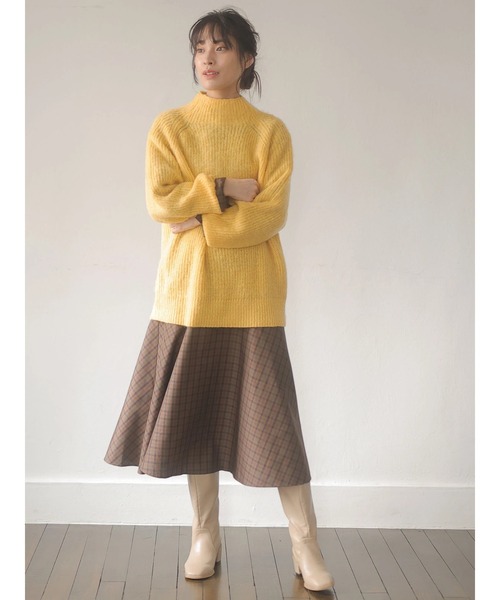 Green　Parks（グリーンパークス）の「毛ふきニットプルオーバー＊（ニット/セーター・レディース・チャコールグレー/イエロー/ブルー・FREE）」の11枚目の写真