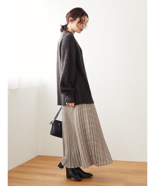 Green　Parks（グリーンパークス）の「毛ふきニットプルオーバー＊（ニット/セーター・レディース・チャコールグレー/イエロー/ブルー・FREE）」の14枚目の写真