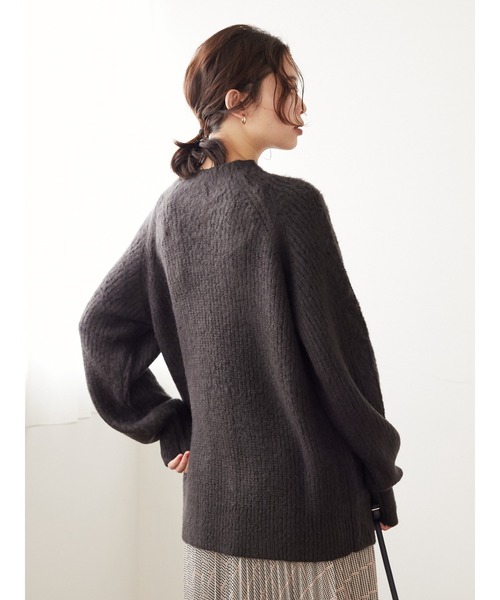 Green　Parks（グリーンパークス）の「毛ふきニットプルオーバー＊（ニット/セーター・レディース・チャコールグレー/イエロー/ブルー・FREE）」の16枚目の写真