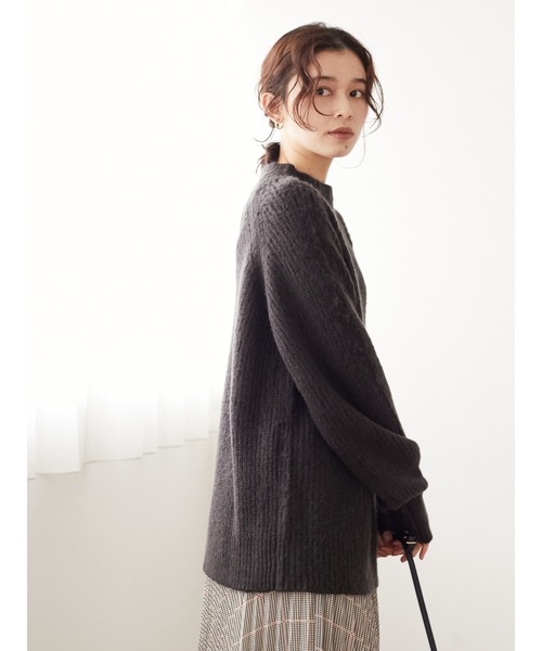 Green　Parks（グリーンパークス）の「毛ふきニットプルオーバー＊（ニット/セーター・レディース・チャコールグレー/イエロー/ブルー・FREE）」の17枚目の写真