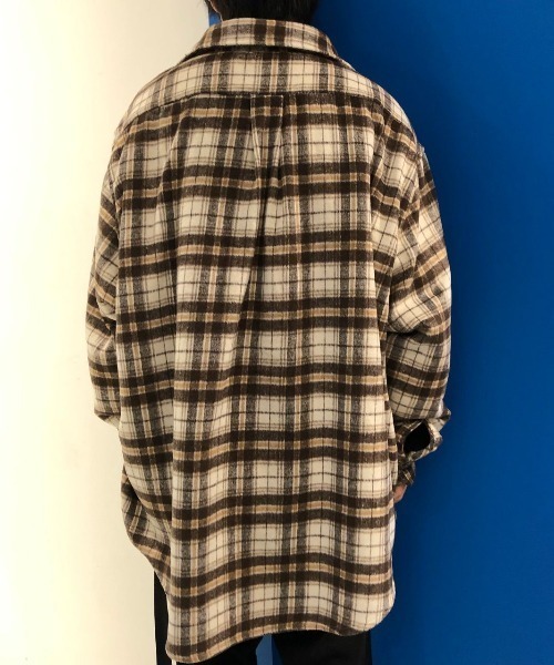 WHITELAND(ホワイトランド)の「WHITELAND/ホワイトランド/リバーシブルチェックシャツ(シャツ/ブラウス・メンズ・ベージュ/グリーン・FREE)」の8枚目の写真