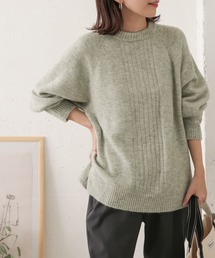 URBAN RESEARCH DOORS | クルーネックボリュームスリーブニット(ニット/セーター)