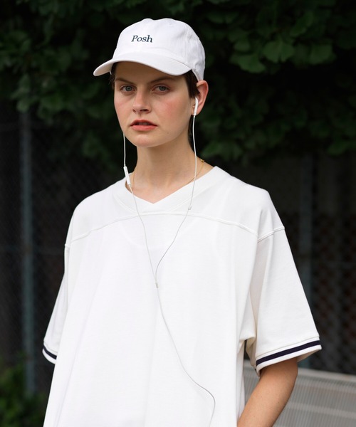 GYMPHLEX（ジムフレックス）の「Gymphlex | 刺繍 6パネルキャップ VCT（キャップ・レディース・ダークグリーン/オフホワイト/ワイン/カーキ/ネイビー・FREE）」の7枚目の写真