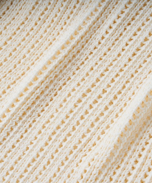 RIVE DROITE（リヴドロワ）の「メッシュクルーネックニット（ニット/セーター・レディース・オフホワイト/レモンイエロー・FREE）」の16枚目の写真