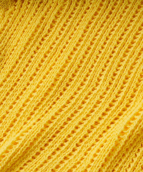 RIVE DROITE（リヴドロワ）の「メッシュクルーネックニット（ニット/セーター・レディース・オフホワイト/レモンイエロー・FREE）」の17枚目の写真