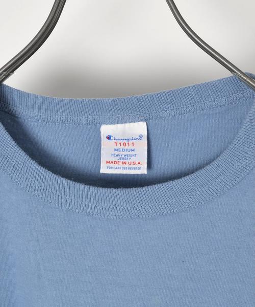 SHIPS(シップス)の「Champion(チャンピオン)×SHIPS AUTHENTIC: T1011(ティーテンイレブン) 別注 Tシャツ MADE IN USA■(Tシャツ/カットソー・メンズ・チャコールグレー/ネイビー/ライトブルー/ホワイト・MEDIUM/LARGE/SMALL)」の14枚目の写真