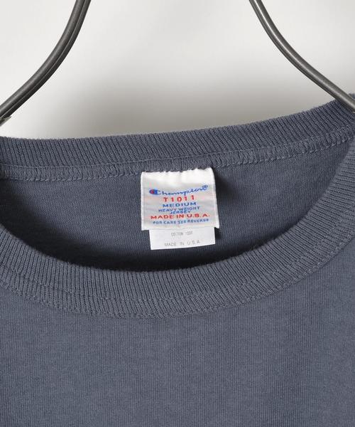 SHIPS(シップス)の「Champion(チャンピオン)×SHIPS AUTHENTIC: T1011(ティーテンイレブン) 別注 Tシャツ MADE IN USA■(Tシャツ/カットソー・メンズ・チャコールグレー/ネイビー/ライトブルー/ホワイト・MEDIUM/LARGE/SMALL)」の15枚目の写真