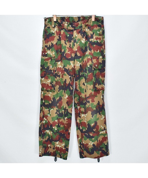 80s Swiss Army スイス軍実物 M83アルペンカモカーゴパンツ 80s〜 Swiss Army スイス軍 実物 アルペンカモ カーゴ