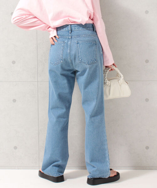 fredy repit（フレディレピ）の「セミフレア デニムパンツ（セットアップ可能）（デニムパンツ・レディース・ネイビー/ピンク/ライトグレー・38/36）」の7枚目の写真