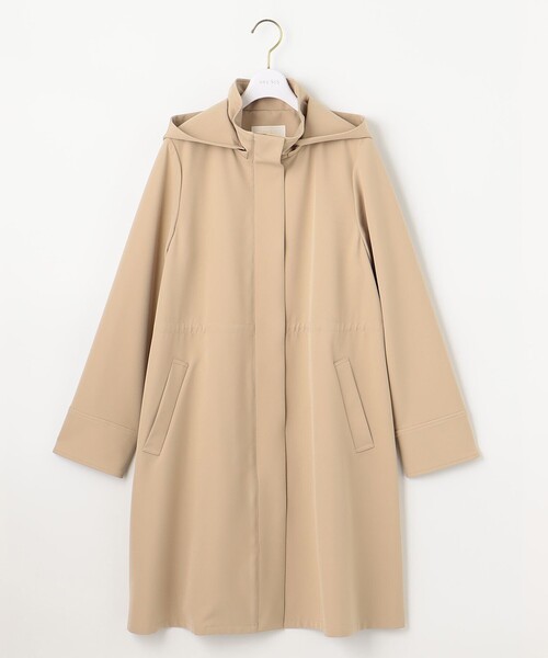 anysisL 2WAY】 フーデットロング アウター新品タグ付ライトグレー4 any SiS｜【撥水・UVカット・洗える】フーデットロング コート