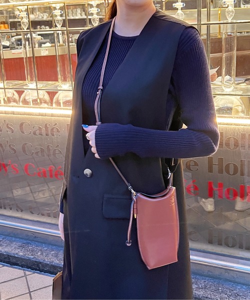 StyleSea(スタイルシー)の「ロングトレンチジレ(ベスト・レディース・ブラック/ベージュ/アイボリー/ライトカーキ/ベージュ系/ブラック系/ホワイト系・MEDIUM)」の16枚目の写真