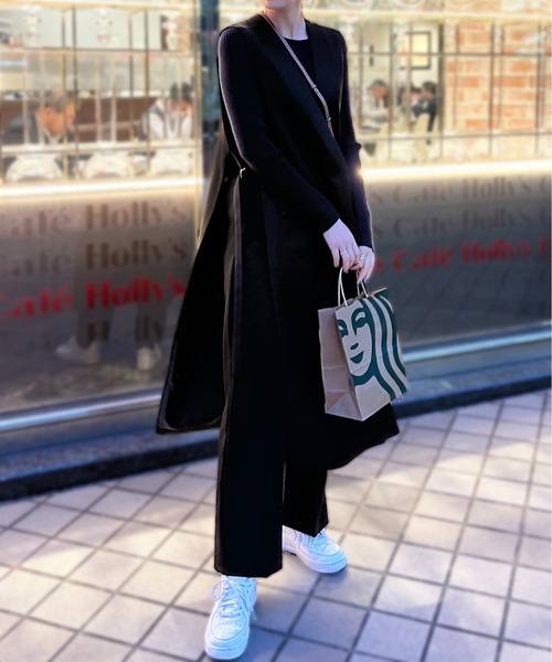 StyleSea(スタイルシー)の「ロングトレンチジレ(ベスト・レディース・ブラック/ベージュ/アイボリー/ライトカーキ/ベージュ系/ブラック系/ホワイト系・MEDIUM)」の20枚目の写真