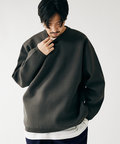 JOURNAL STANDARD(ジャーナルスタンダード)の「【ニット+ロンTの2点セット】ダブルフェイス クルーネックレイヤー(ニット/セーター・メンズ・ブラック/ベージュ/イエロー/オレンジ/ライトオリーブ・MEDIUM/LARGE)」の19枚目の写真