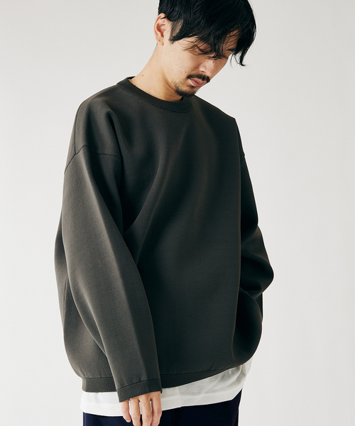 JOURNAL STANDARD(ジャーナルスタンダード)の「【ニット+ロンTの2点セット】ダブルフェイス クルーネックレイヤー(ニット/セーター・メンズ・ブラック/ベージュ/イエロー/オレンジ/ライトオリーブ・MEDIUM/LARGE)」の20枚目の写真
