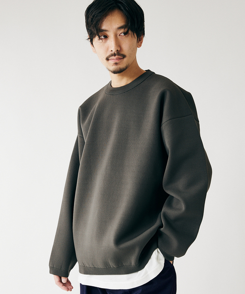 JOURNAL STANDARD(ジャーナルスタンダード)の「【ニット+ロンTの2点セット】ダブルフェイス クルーネックレイヤー(ニット/セーター・メンズ・ブラック/ベージュ/イエロー/オレンジ/ライトオリーブ・MEDIUM/LARGE)」の21枚目の写真