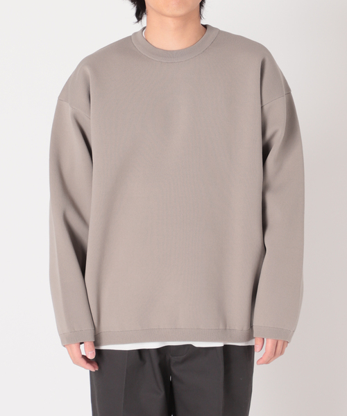 JOURNAL STANDARD(ジャーナルスタンダード)の「【ニット+ロンTの2点セット】ダブルフェイス クルーネックレイヤー(ニット/セーター・メンズ・ブラック/ベージュ/イエロー/オレンジ/ライトオリーブ・MEDIUM/LARGE)」の9枚目の写真