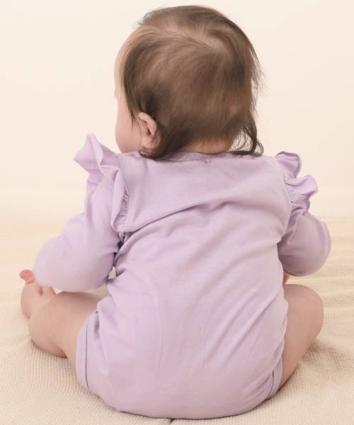 BABYDOLL(ベビードール)の「アニマルボディスーツ 6267B(肌着・キッズ・パープル/オフホワイト・80cm/70cm)」の6枚目の写真
