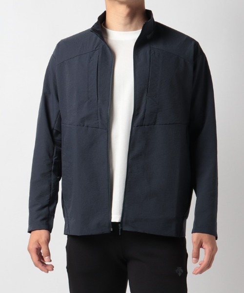 DESCENTE(デサント)の「【デサントアスレチック】ドッドエアースタンドカラージャケット / DOTAIR STAND COLLAR JACKET ストレッチ 高通気 ランニング トレーニング(その他トップス・メンズ・ホワイト/ネイビー/カーキ・SMALL/MEDIUM/LARGE/X-LARGE)」の8枚目の写真