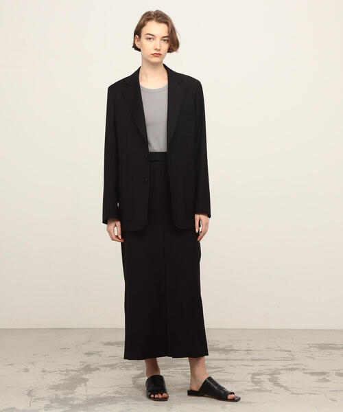 EDITION（エディション）の「Super110's WOOL TWILL ウールツイル テーラードジャケット（その他アウター・レディース・ブラック・36/34）」の10枚目の写真