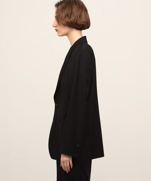 EDITION（エディション）の「Super110's WOOL TWILL ウールツイル テーラードジャケット（その他アウター・レディース・ブラック・36/34）」の6枚目の写真