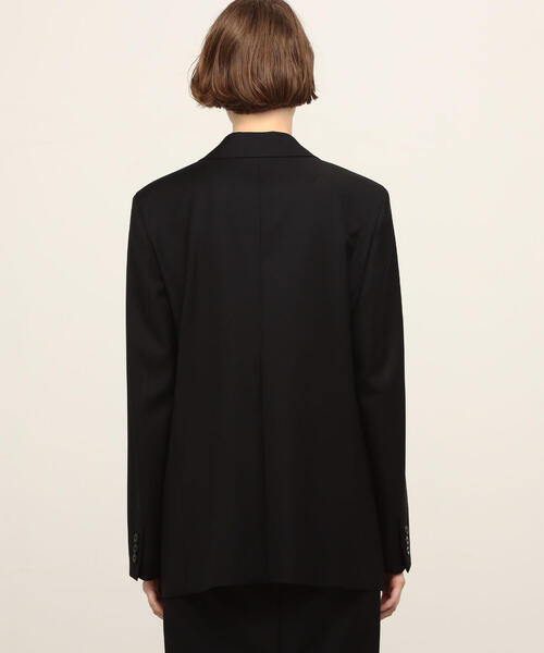 EDITION（エディション）の「Super110's WOOL TWILL ウールツイル テーラードジャケット（その他アウター・レディース・ブラック・36/34）」の2枚目の写真