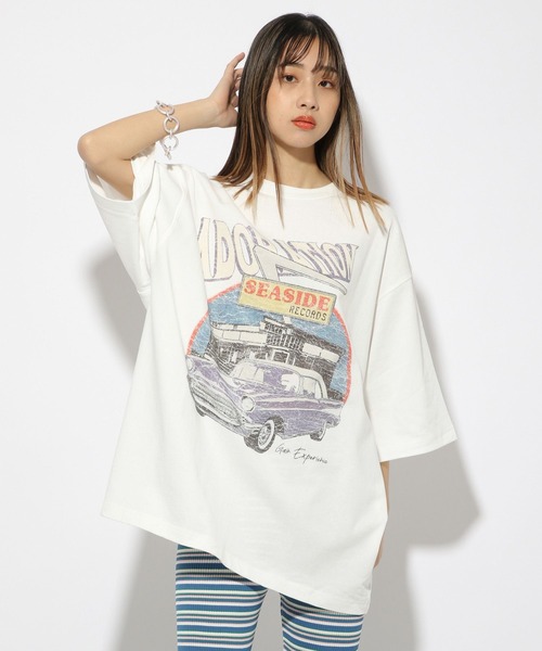 カジュアルアメリカンレトロレイジーテンセル長袖 Tシャツ 薄手 LOS ANGELES APPAREL ロサンゼルスアパレル 長袖tシャツ メンズ