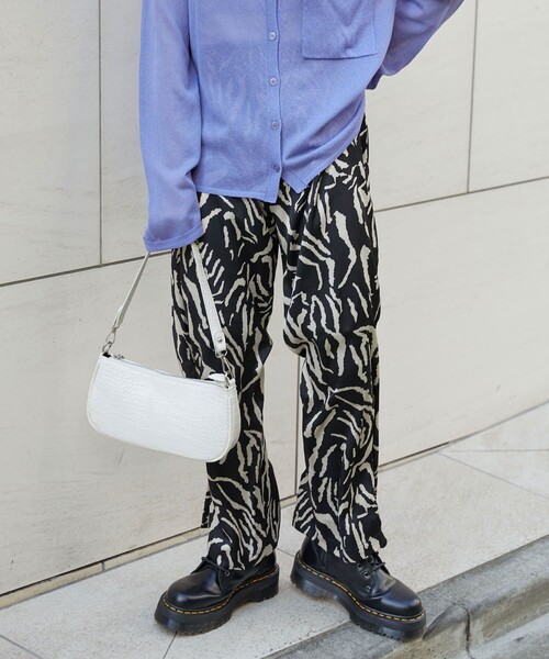 PUBLUX(パブリュクス)の「【PUBLUX/パブリュクス】 アニマル柄プリントパンツ(その他パンツ・レディース・オレンジ系その他/ゼブラ・フリ-)」の6枚目の写真