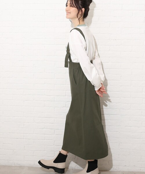 Cutie Blonde（キューティーブロンド）の「◆【S-M】カツラギ吊りサス付きスカート（スカート・レディース・カーキ/アイボリー/レッド系1・01/02）」の17枚目の写真