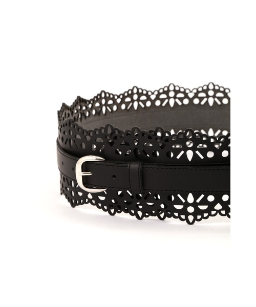 JILL STUART（ジルスチュアート）の「◆レーシーベルト（ベルト・レディース・ベージュ/ブラック・ﾌﾘ-）」の5枚目の写真