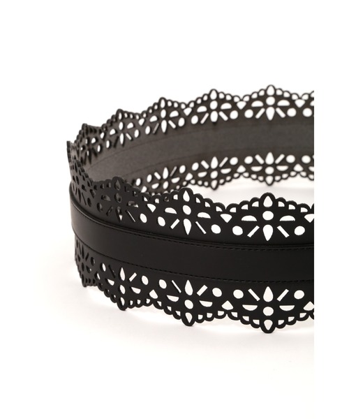 JILL STUART（ジルスチュアート）の「◆レーシーベルト（ベルト・レディース・ベージュ/ブラック・ﾌﾘ-）」の7枚目の写真